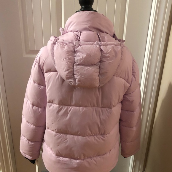 Aqua Women’s Winter Quilted Puffer Coat in matte light pink sz XS - Picture 4 of 15